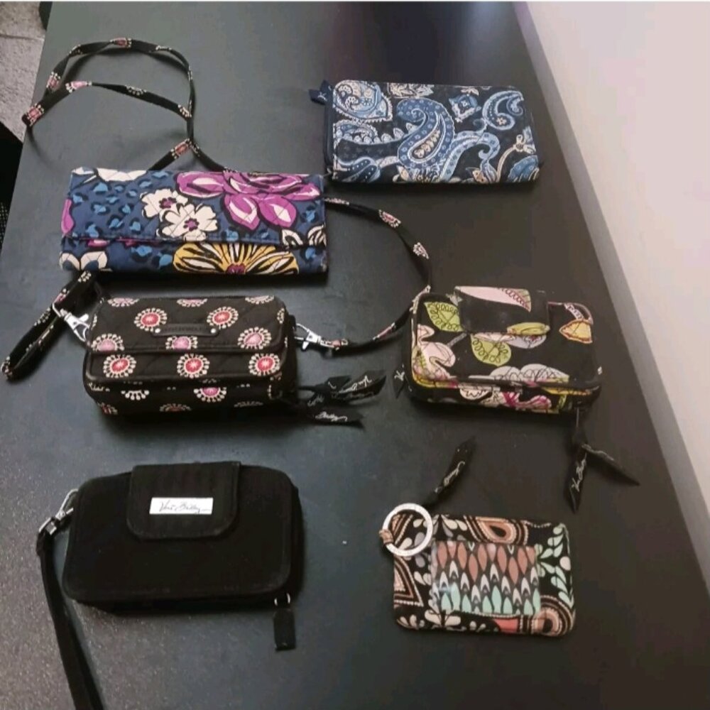 Lot of 6 Vera Bradley Wallets and Wristlets